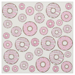 Tecido Padrões De Rosquinhas, Rosquinhas Rosa, Prensas