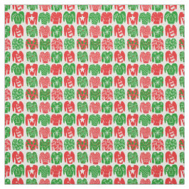 Tecido Padrões de Suéter de Natal Feio Feliz