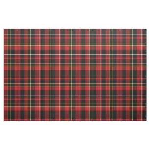 Tecido Padrões de Tartan Branco Amarelo Vermelho