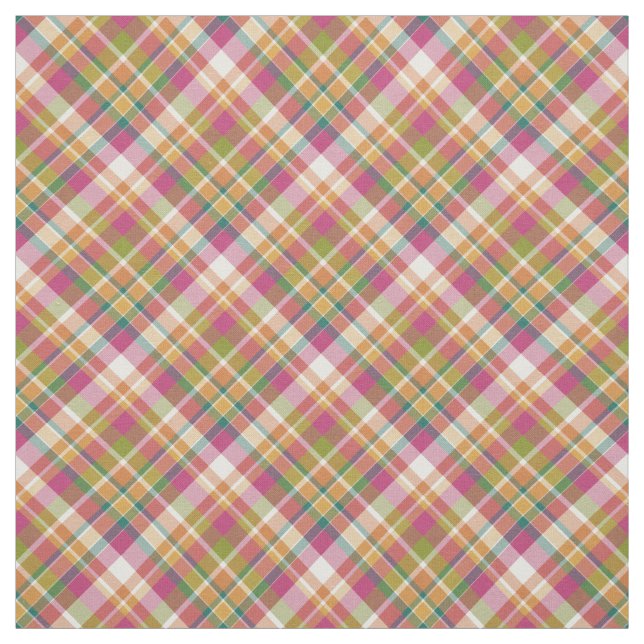 Tecido Padrões de Tartan da Xadrez de Verão da Retro Vint (Modelo)