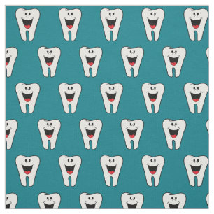 Tecido Padrões dos dentes engraçados