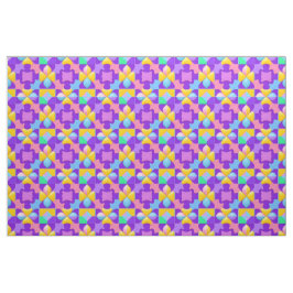 Tecido Padrões Geométricos Abstratos Coloridos