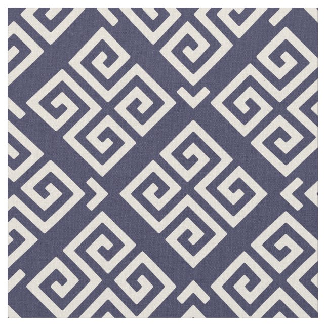 Tecido padrões geométricos das teclas azul e branco (Detalhe)