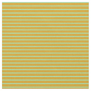 Tecido Padrões/Linhas de Goldenrod e Aquamarine
