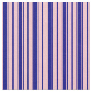 Tecido Padrões/Linhas Rosa e Azul