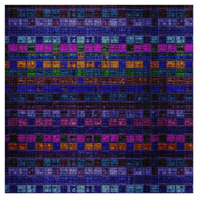 Tecido Padrões Mosaicos Coloridos Ruptura Rústica #11 (Modelo)