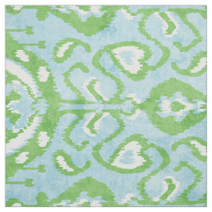 Tecido padrões tribais azuis azuis e coloridos