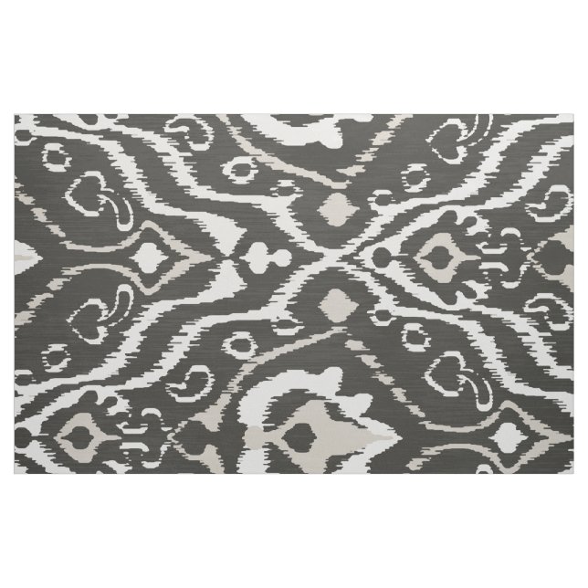 Tecido padrões tribais brancos e negros neutros (Fat Quarter)