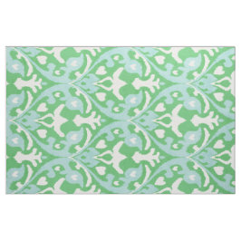 Tecido padrões tribais Chic green e turquoise ikat