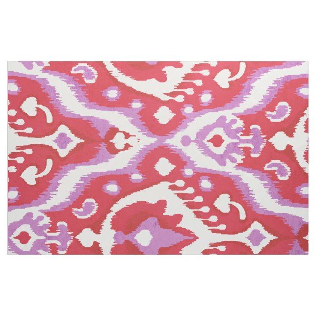 Tecido padrões tribais, de cor vermelha e de orquídea (Fat Quarter)