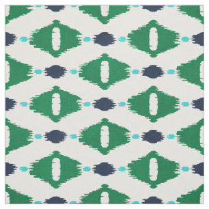 Tecido padrões tribais de ikat verde-claro