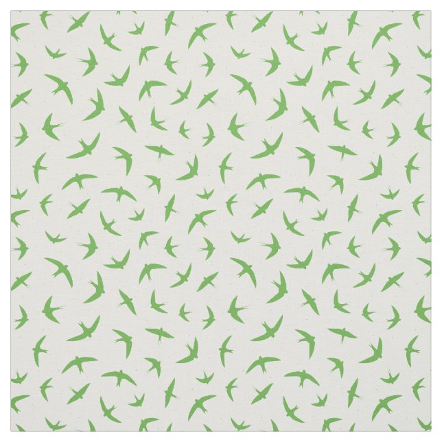 Tecido Padrões Verdes e Brancos (Modelo)