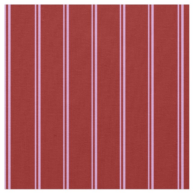 Tecido Padrões Vermelho Escuro e de Ameaça de faixas (Detalhe)