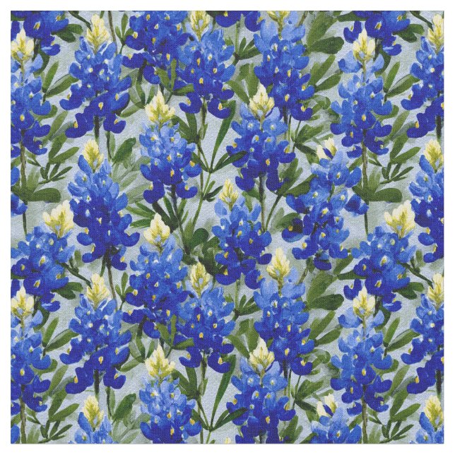 Tecido Painted Style Bluebonnet fabric (Detalhe)