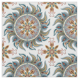 Tecido Painterly Boho Mandala
