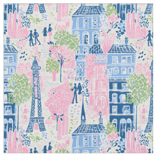 Tecido Paisagem dos Sonhos Parisienses
