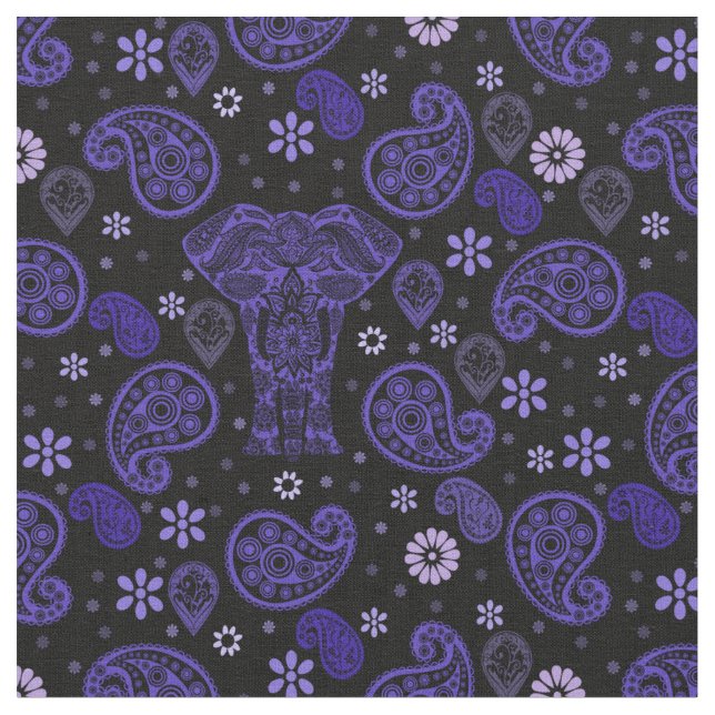 Tecido Paisley Elephant Damask (Detalhe)