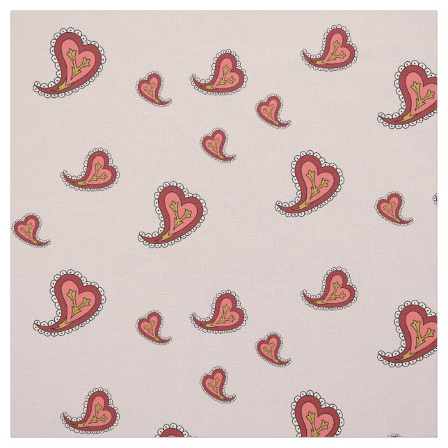 Tecido Paisley Heart (Modelo)