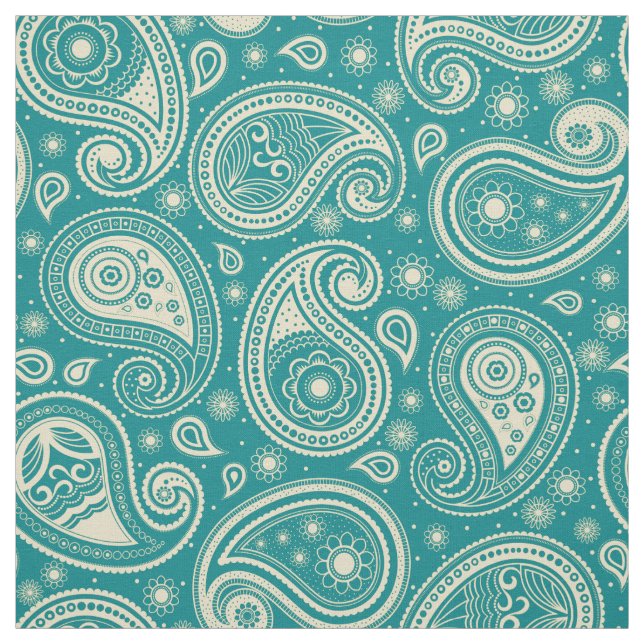 Tecido Paisley, padrão elegante, cor bege (Modelo)