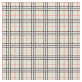 Tecido Pale Amarelo e Red Tartan - Padrão de Xadrez