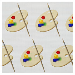 Tecido Paleta de Artista e Pincel