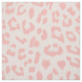 Tecido Pálido cora o impressão cor-de-rosa do leopardo