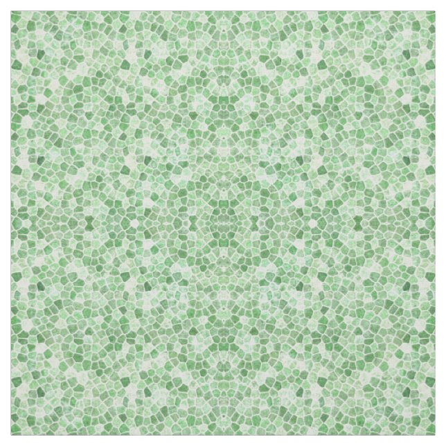 Tecido Pálido Esmeralda e Pistácio Remendado Mosaico (Modelo)