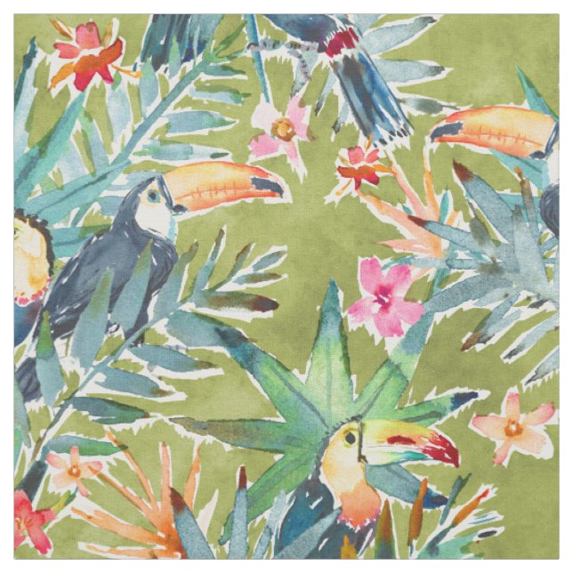 Tecido Palma tropical luxúria Toucan de TOUCADISE (Modelo)