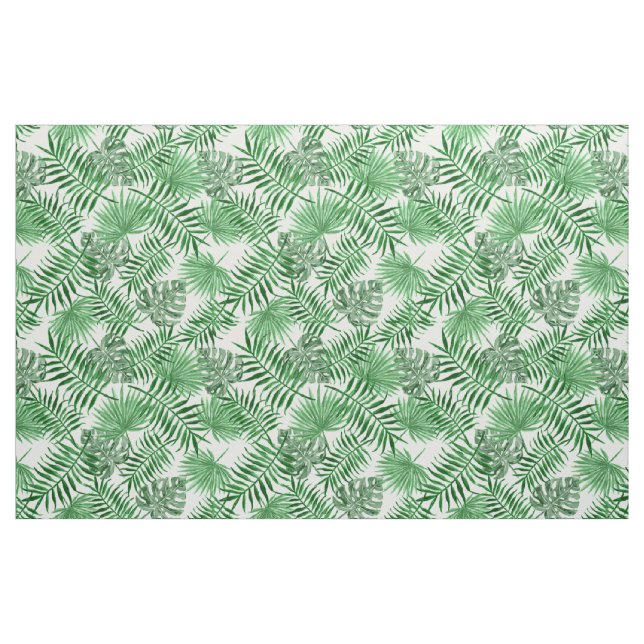 Tecido Palma Verde tropical deixa padrão de verão (Fat Quarter)