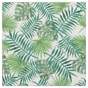 Tecido palmeira Modelo tropical deixa selva monstera verd