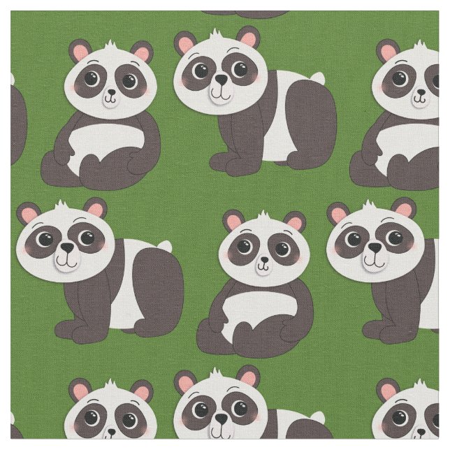 Tecido Panda Bears Cuecas (Detalhe)