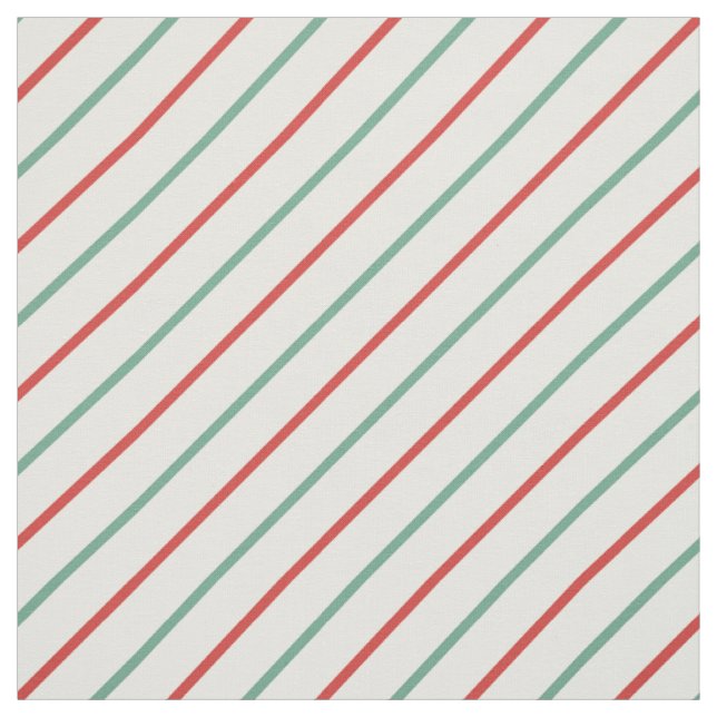 Tecido Panela de Natal do Retro Candy Strips Vermelho Ver (Modelo)