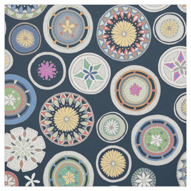 Tecido pango mandala indigo (Modelo)