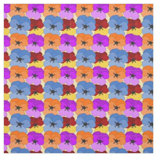 Tecido Pansy Collage (Modelo)