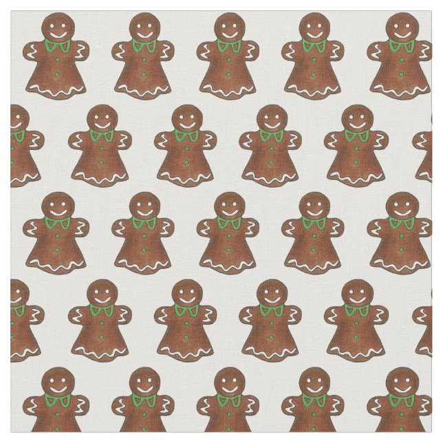 Tecido Pão de Natal Lady Damas Cookie Holiday (Detalhe)