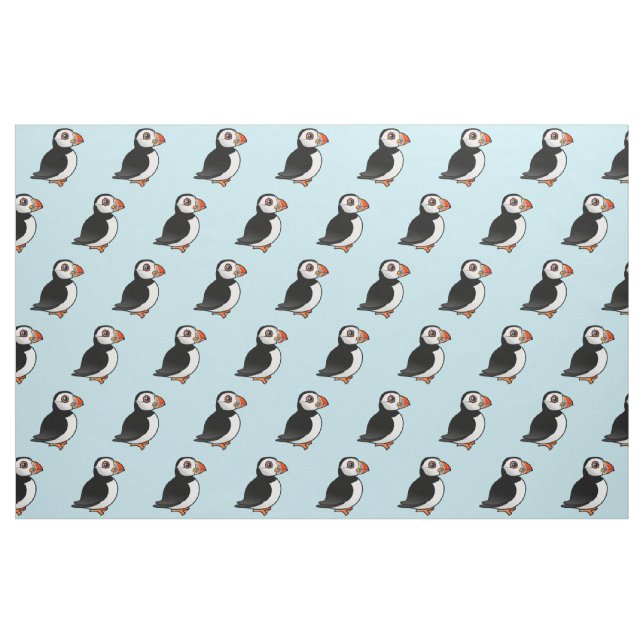 Tecido Papagaio-do-mar atlântico de Birdorable (Fat Quarter)