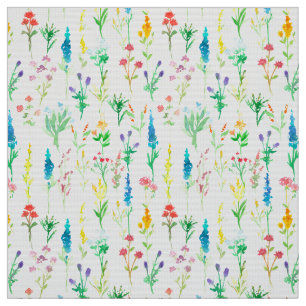 Tecido Papagaios De Lupine Dourada Delicada De Flores