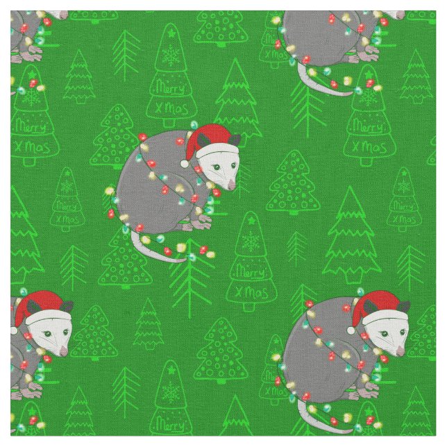 Tecido papai noel de natal alegre (Detalhe)