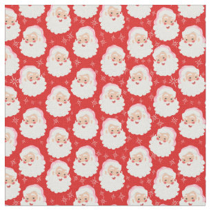 Tecido Papai Noel em Natais vintages de Chapéu Rosa