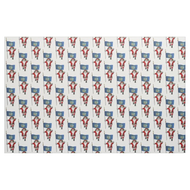 Tecido Papai Noel Vem A Nebraska (Fat Quarter)