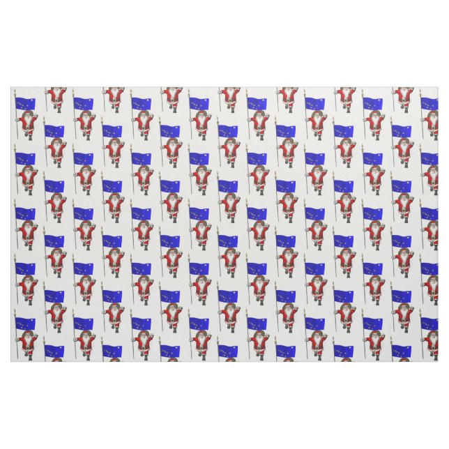 Tecido Papai Noel Vem Ao Alasca (Fat Quarter)