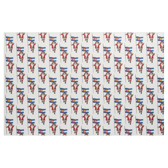 Tecido Papai Noel Vem Ao Colorado (Fat Quarter)