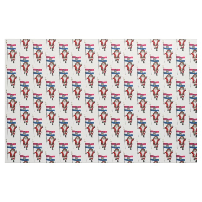 Tecido Papai Noel Vem Ao Missouri (Fat Quarter)