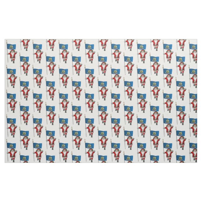 Tecido Papai Noel Vem Para Idaho (Fat Quarter)