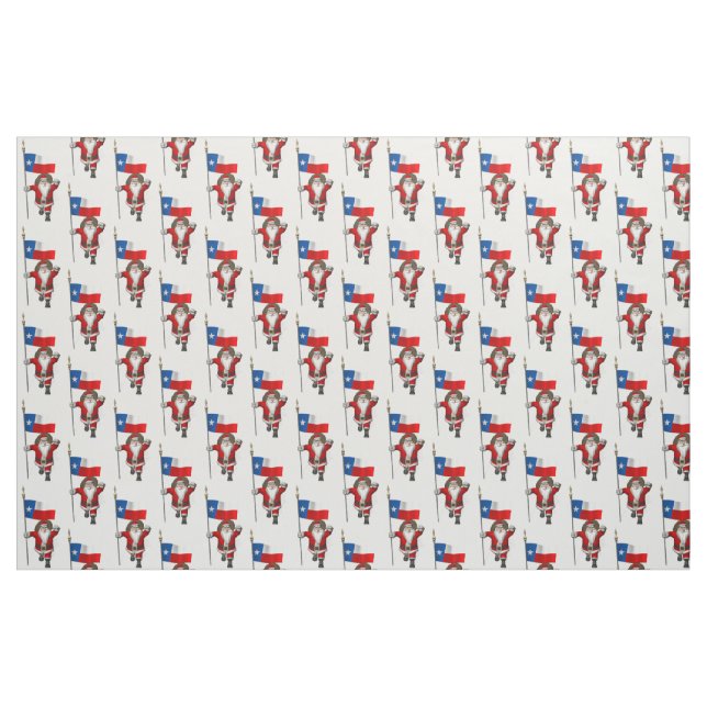 Tecido Papai Noel vem para o Texas (Fat Quarter)