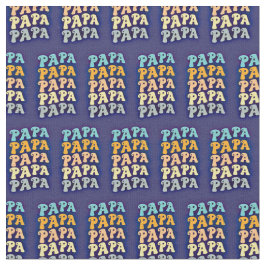 Tecido Papai para o Pai Dia de os pais Vovô Wave Text