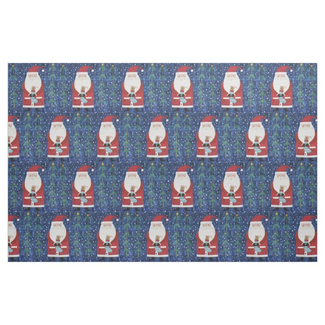 Tecido Papais noeis com capacidade (Fat Quarter)