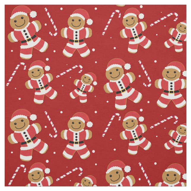Tecido Papais noeis de gengibre bonito Natal (Modelo)