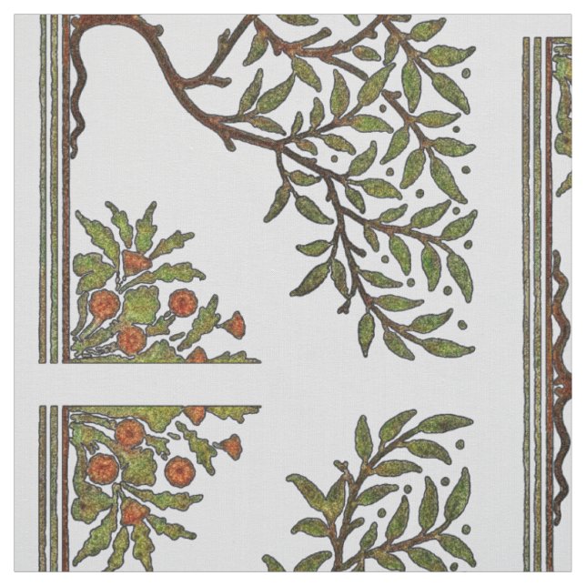 Tecido Papel de Parede Friso Floral de William Morris (Modelo)