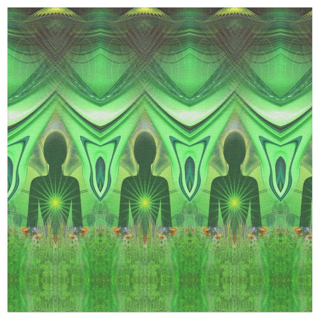 Tecido Papel de parede Heart Chakra Energy (Detalhe)